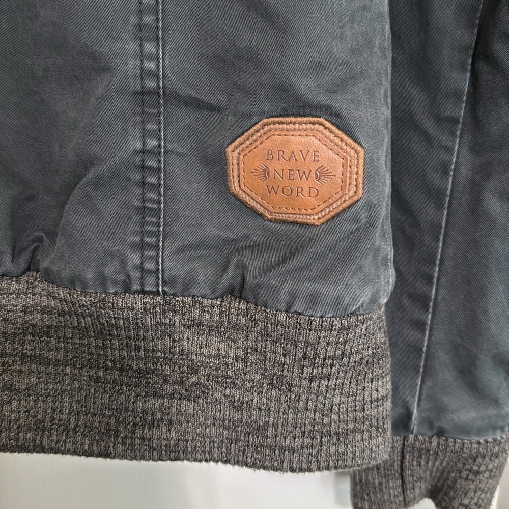 Naketand Black and Brown Hooded Jacket sz M - Picture 9 of 11